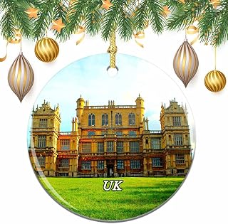 UK England Wollaton Hall and Park Nottingham Christmas Xmas Tree Ornament Decoration Wedding Hanging Pendant Decor City Travel Souvenir Collection