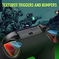 Vista 6 de JORREP Xbox Controller inalámbrico para Xbox One, Xbox One SX, consolas Xbox Series XS, PC Windows, adaptador inalámbrico de 2.4 GHz con auriculares