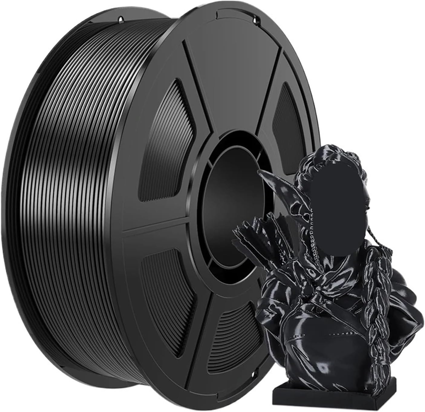 3D Printing Filament, 1KG Silk PLA 1.75mm, Dimensional Accuracy +/- 0.03mm, Fits for Most Printers and Pens(Gold)
