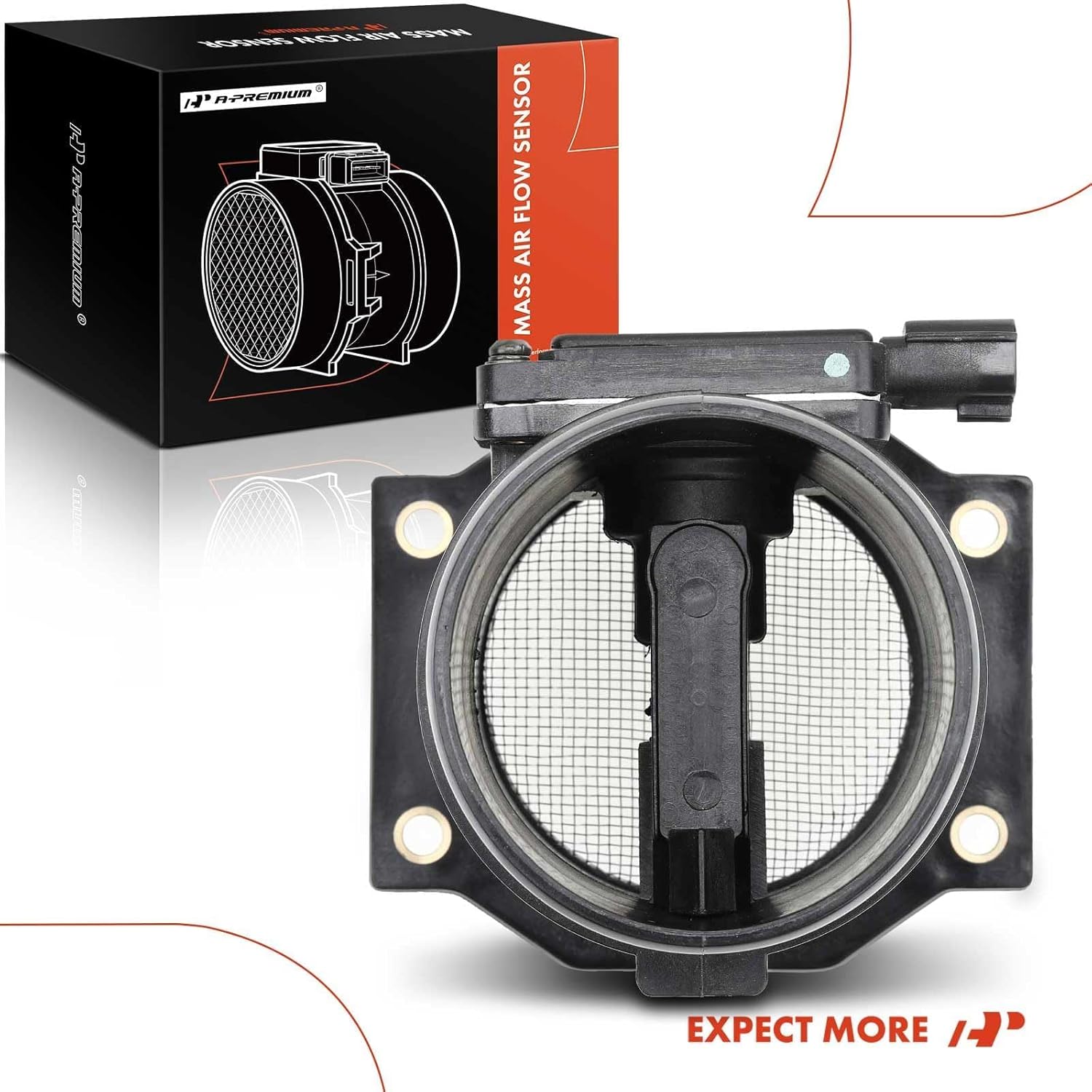 A-Premium Mass Air Flow Sensor Meter Assembly 3Pins [fits SOHC, 6Cyl 3.3L] Compatible with Infiniti QX4 1997 & Nissan Pathfinder 1996-1997