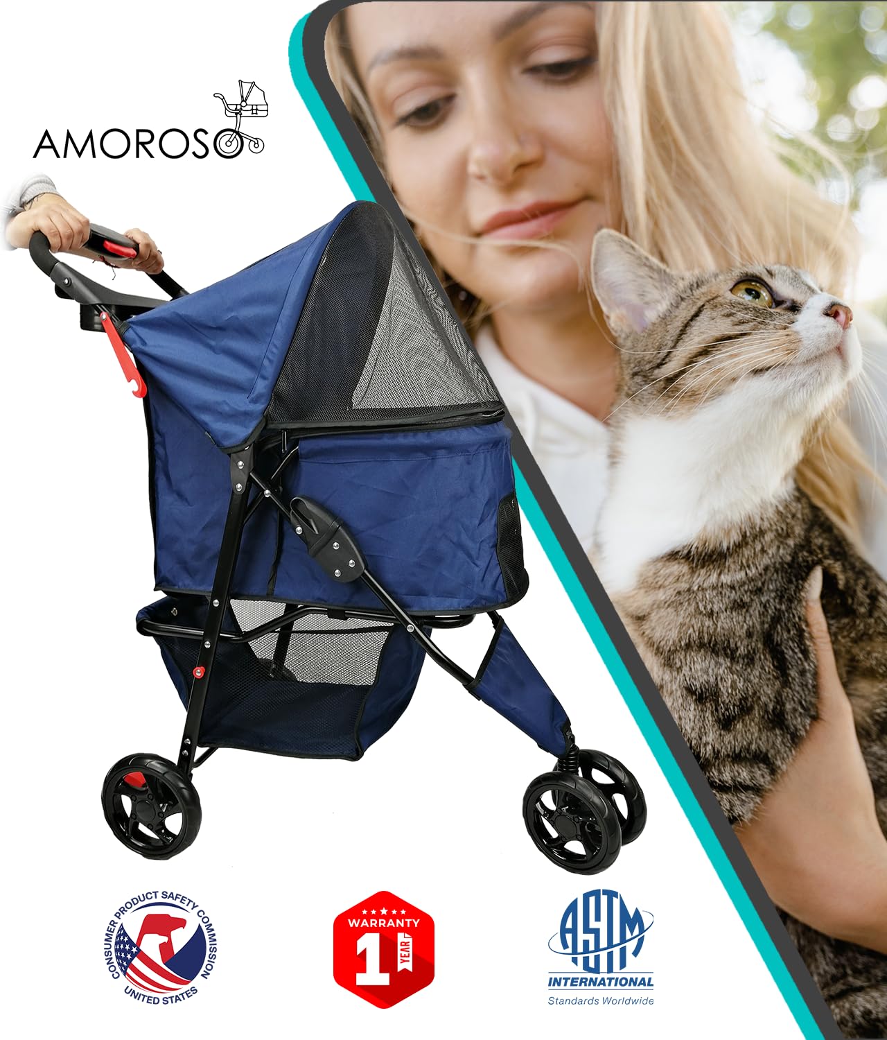 Discover the Comfort: AmorosO Pet Stroller Review for Style and Convenience!
