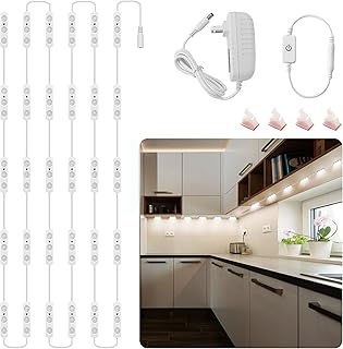 Flexible Jewelry Showcase Lights Kit, 14FT Adhesive Led Light for Display Case with Power