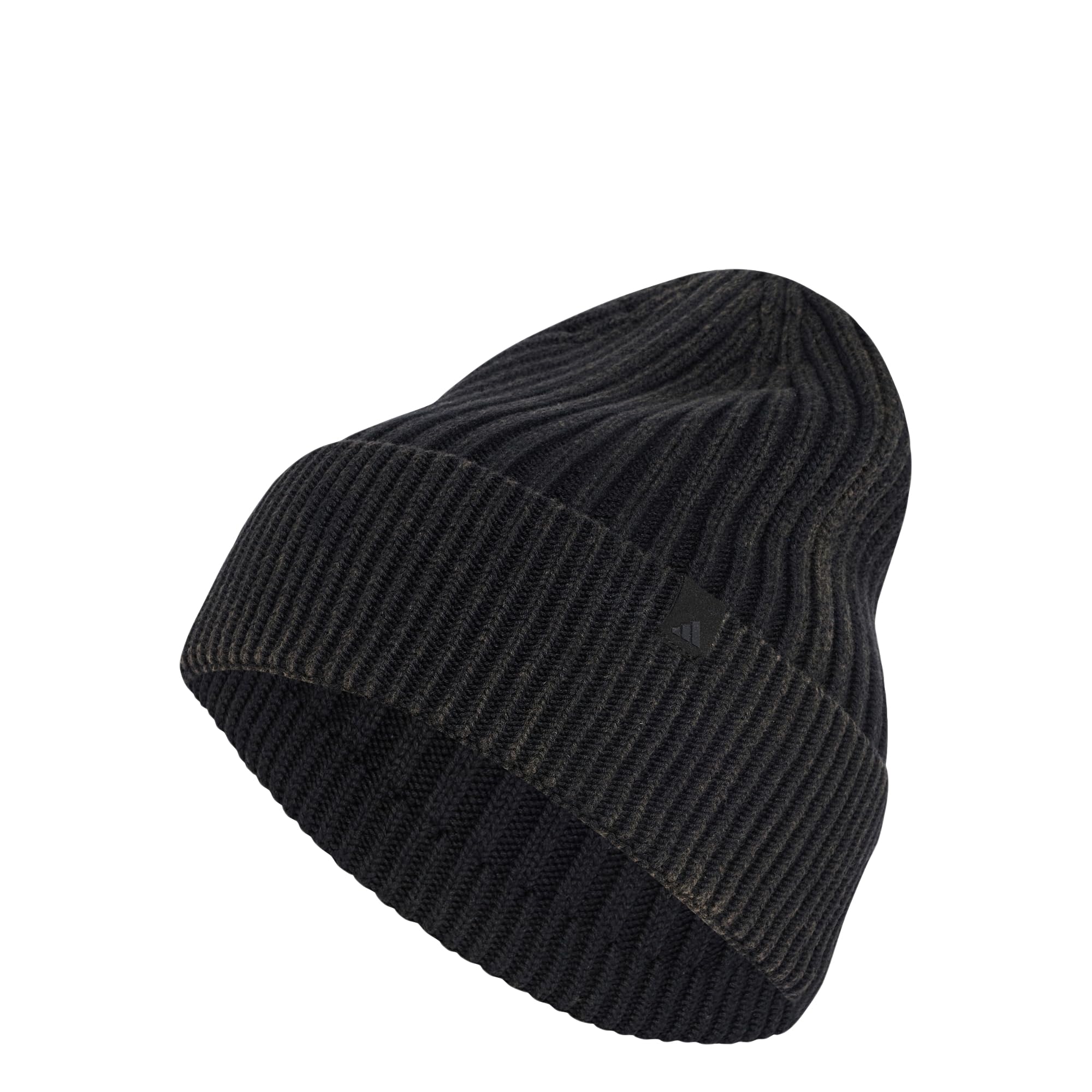 adidas Unisex Washed Beanie Hat, Black/Carbon, M-L
