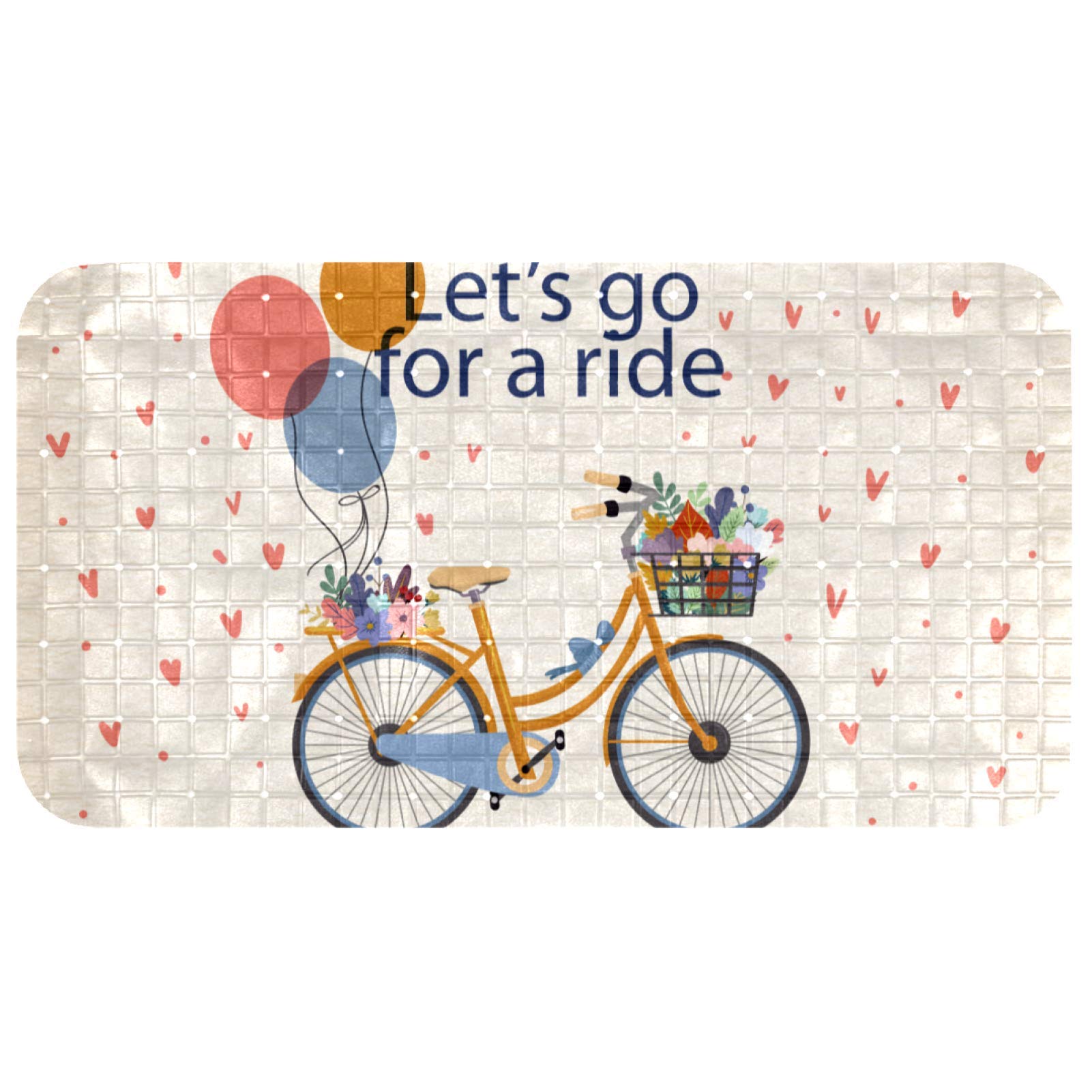 Tapis de baignoire enfant motif floral pour un bain ludique
