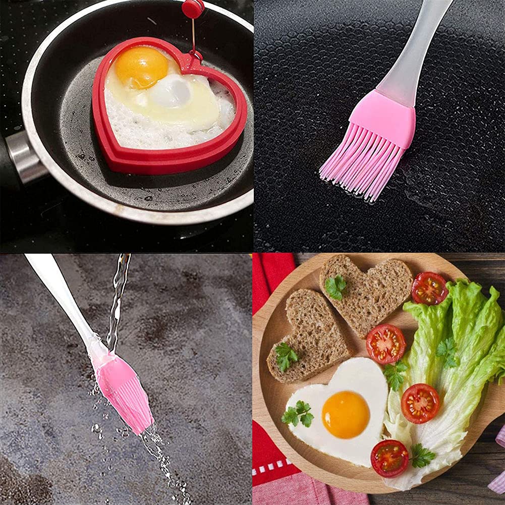 Stampo Per Uovo Fritto 4 Pezzi - Antiaderente, Con Manici Silicone, Per Cucina - Foto 7