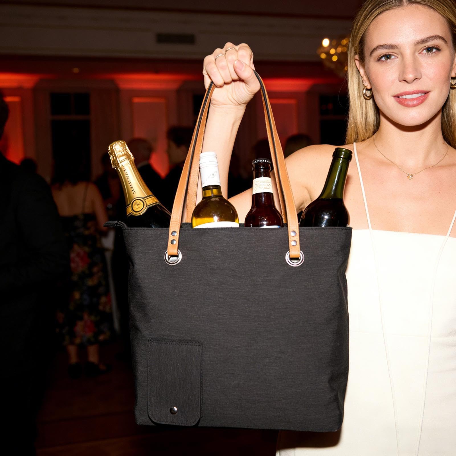 Borsa termica per bottiglie di vino Supporto per bevande
