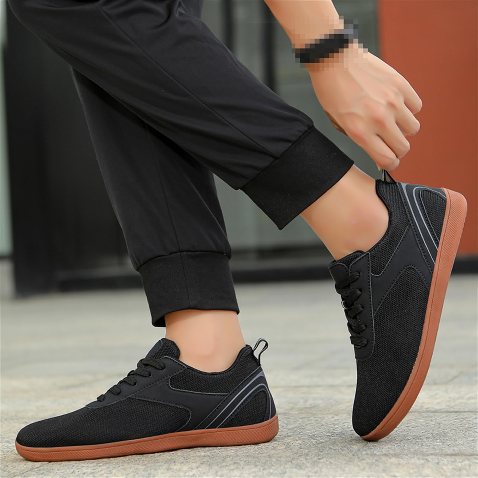 JiuQing Buty Barefoot Men Women Szerokie Toe Walking Sneakers Zero Drop Casual Squat Martwy ciąg Fitness Buty