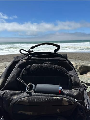 Miniatura 6 de Llavero con soporte para encendedor con clip de resorte, compatible con encendedores BIC J6 de tamaño completo, encendedor no incluido, llavero más