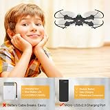 Jettime JT63 Mini Drones plegables para niños y principiantes con retención de altitud, volteos y rollos 3D, una tecla de despegue, modo sin cabeza