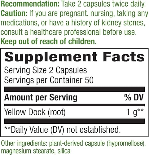 Miniatura 3 de Natures Way Tallo de yuca 1040 mg por porción 100 cápsulas