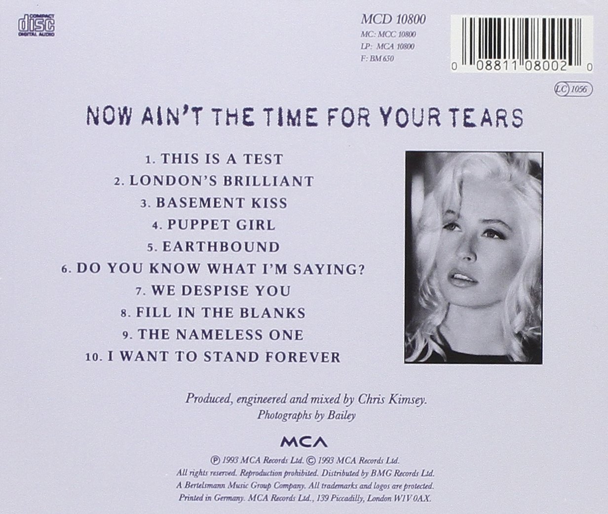 Now Ain't The Time For Your Tears