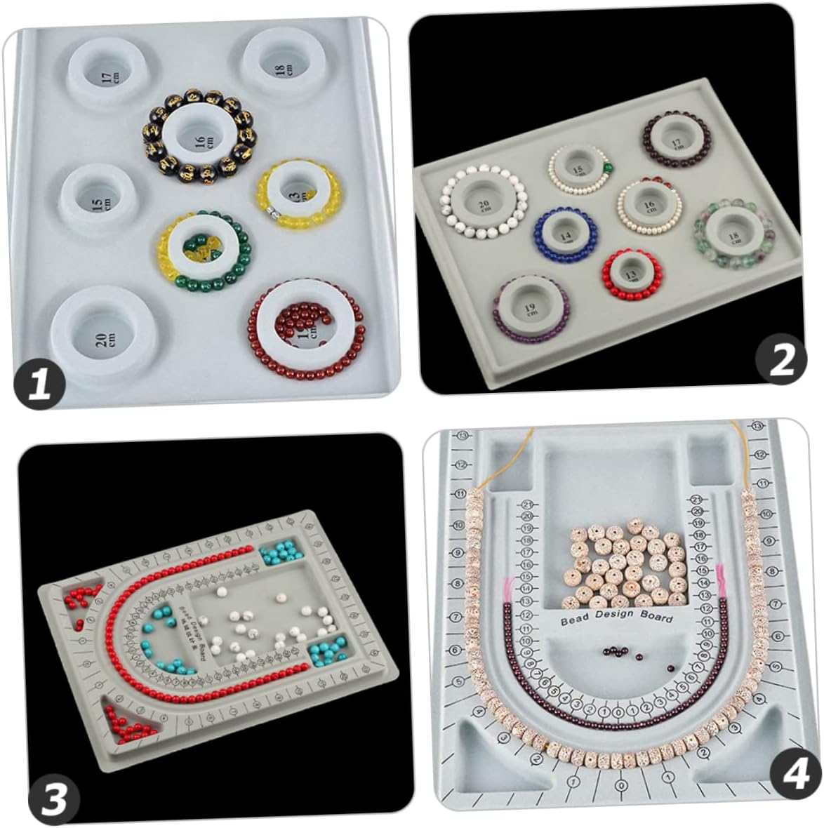 2pcs Bead Board Tray for Bracelet and Necklace Design