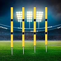 Suprwin Soccer Agility Poles - Adjustable Speed Training Equipment for Soccer, Basketball, Football - Kids & Adults