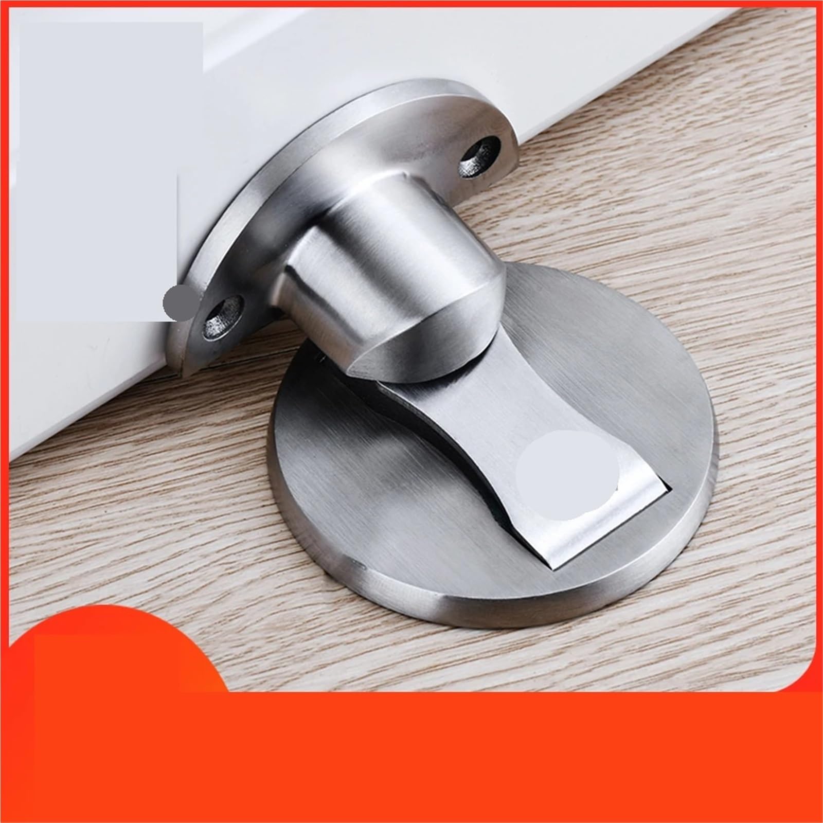 Tope de puerta magnético acero inoxidable 304, soportes ocultos, sin clavos, herrajes for muebles, 3 uds para Puertas de Madera(Gold)