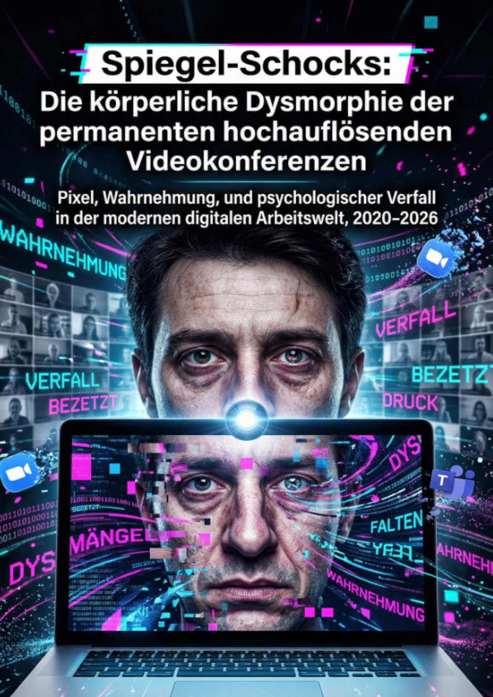 Spiegel-Schocks: Die körperliche Dysmorphie der permanenten hochauflösenden Videokonferenzen: Pixel, Wahrnehmung, und psychologischer Verfall in der modernen digitalen Arbeitswelt, 2020–2026