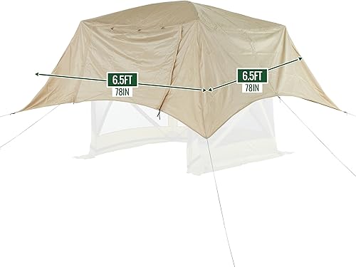 Miniatura 3 de Hike Crew Toldo de refugio de lluvia compatible con tienda de campaña desplegable de 4 lados con paneles de 6.5 pies | Toldo duradero que transforma