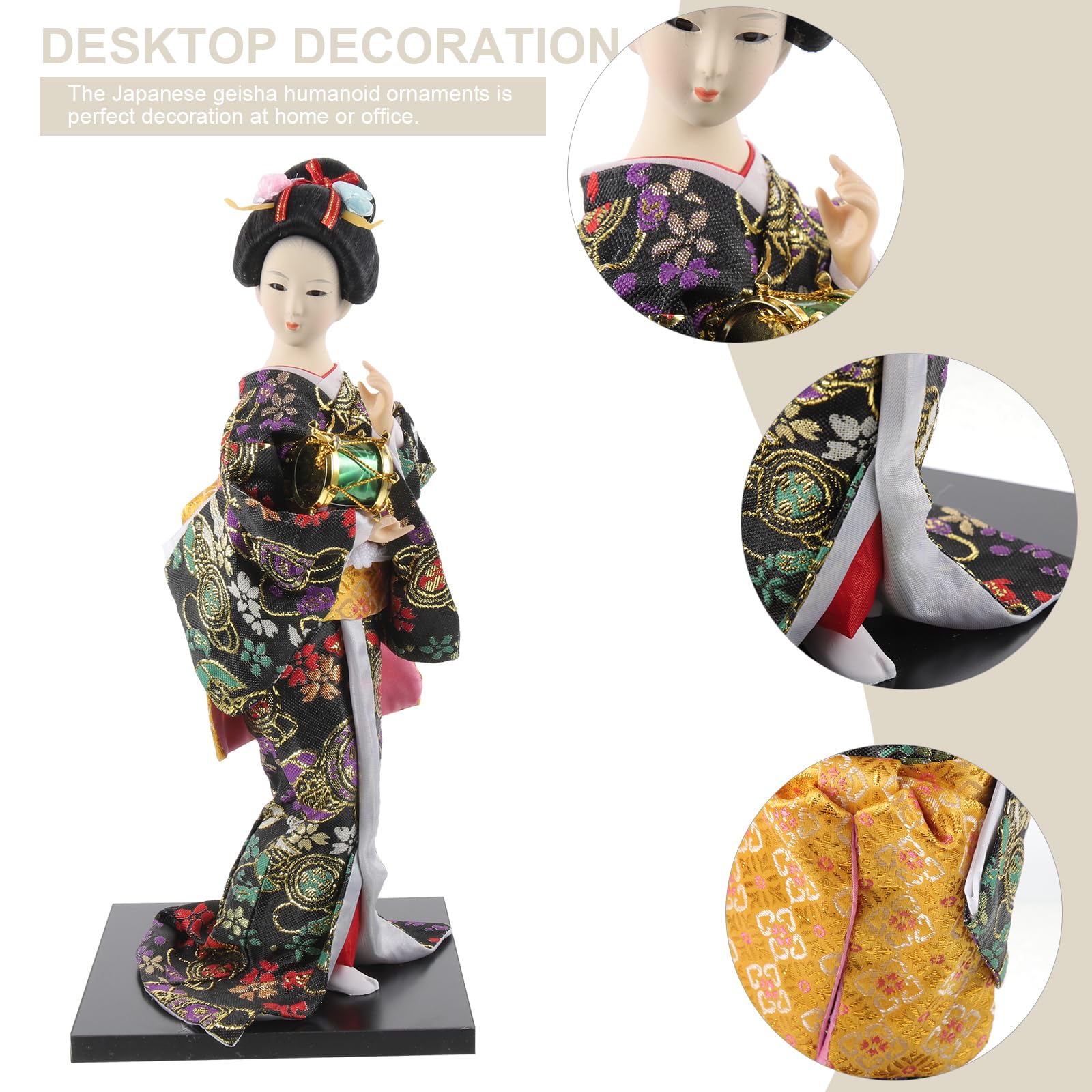 Homoyoyo Japanese Kimono Geisha Figurine:12 Inches Asian Geisha Collectible Figurine - Image 4