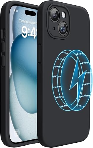 Miniatura 105 de Miracase - Funda diseñada para iPhone 11 con protector de pantalla, funda de goma de silicona líquida, protección total contra caídas y a prueba