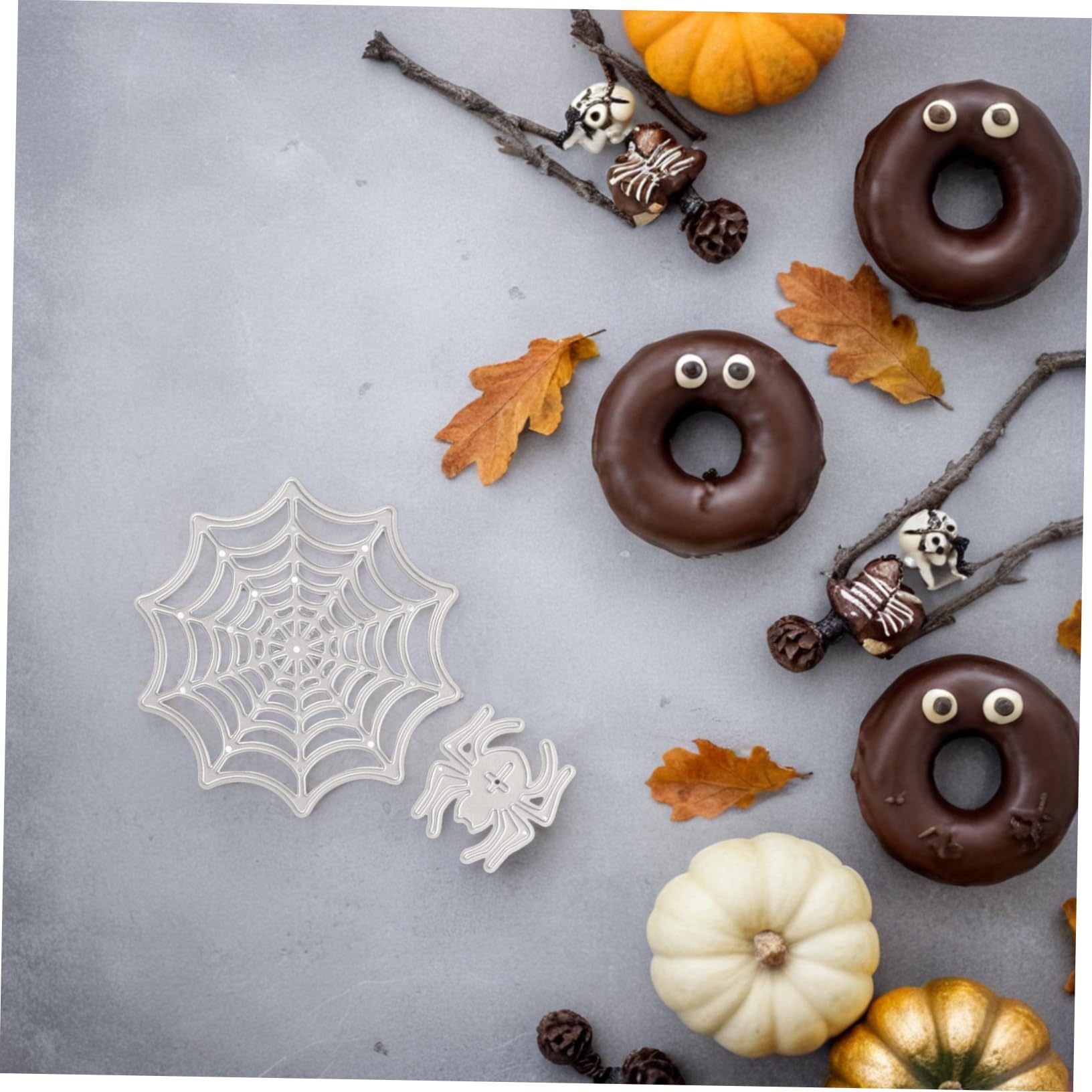 Artibetter Troquel para DIY Marco de Fotos Diseño Telaraña Halloween Plantilla para Manualidades Decoración Hogar Fiesta