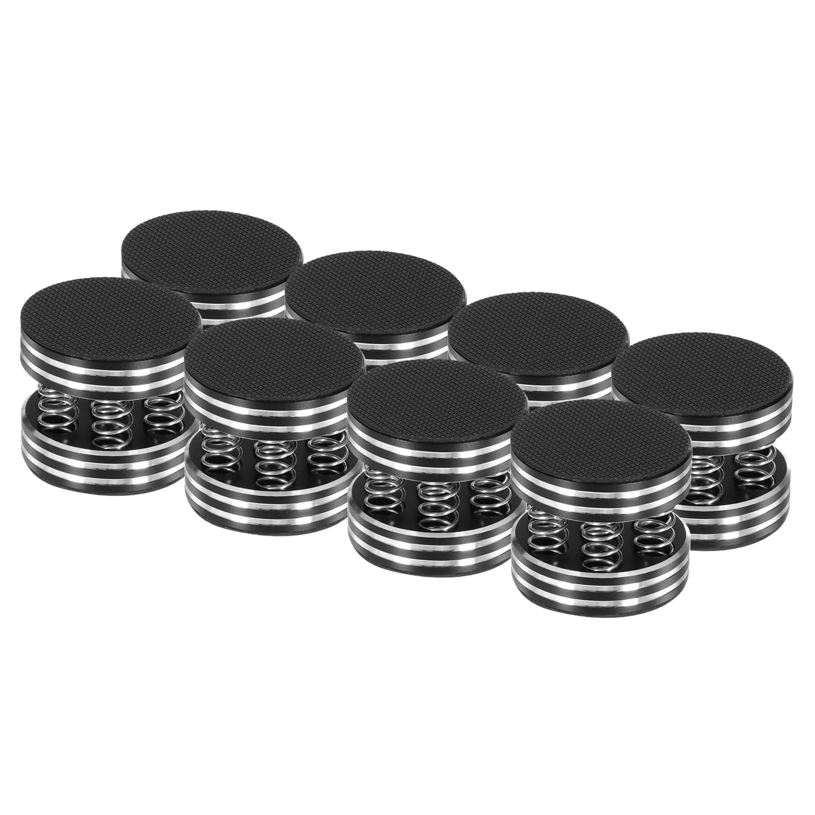 QUARKZMAN 8 szt. podkładki izolacyjne subwoofera, 45 x 40 mm podkładki izolacyjne głośniki kolce do głośników gramofonu izolacyjnego sprzętu audio, czarna