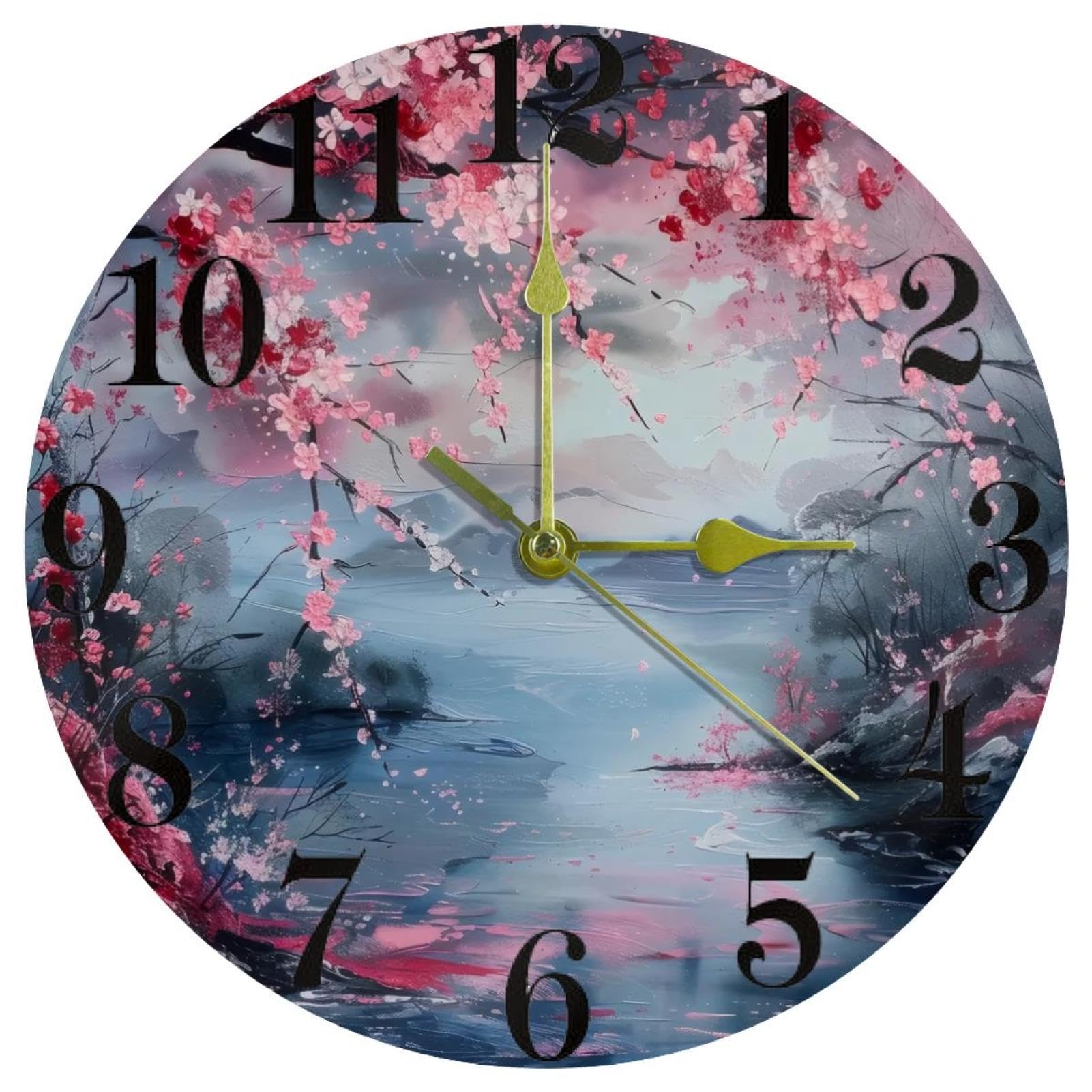 Horloge murale à quartz silencieuse sans tic-tac pour bureau