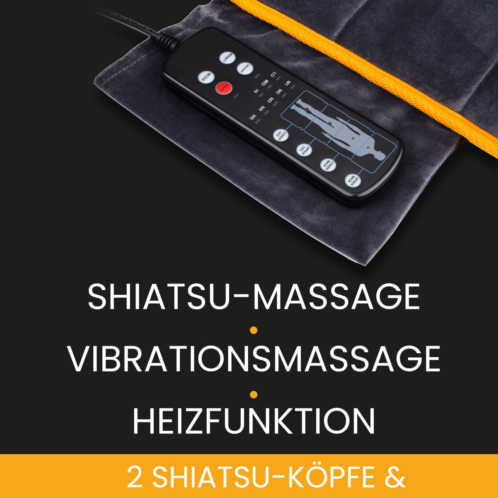 MEDIVON Nova Tapis de massage doux, agréable au toucher, gris, universel"