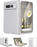 Vista 15 de Eastcoo Funda delgada de cuero para Pixel 9 Pro Fold (2024), [protector de pantalla integrado] soporte de carga inalámbrica, funda protectora