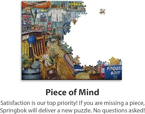 Miniatura 6 de Springbok Rompecabezas The Bait Shop - Rompecabezas de 1000 piezas - Rompecabezas grande de 30 x 24 pulgadas - Hecho en Estados Unidos - Piezas