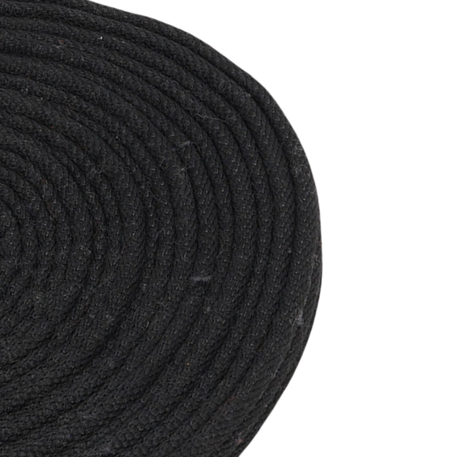 Corda per, di Affondo in Tessuto Intrecciato con Moschettone Rotante per Addestramento e Toelettatura Equestre (BLACK)