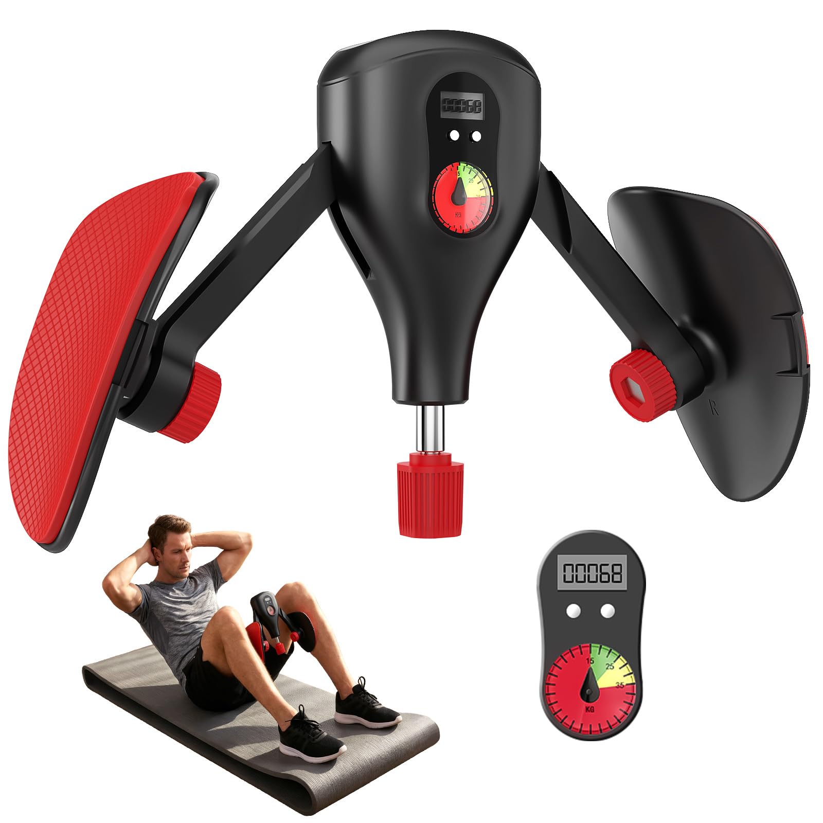 Photo 1 of **BAGGED** Maraiss Kegel Exercise Pelvic Floor Exercise Devices 0-77 lbs, Inner Thigh Trainer Exerciser and Hip Trainer Workout Equipment, Kegel Exerciser Pelvic Floor Muscle for Women Men (Black and Red)