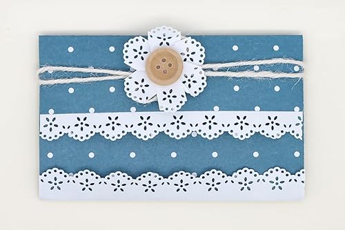 Miniatura 3 de Bira Craft Perforadora de papel de borde continuo para tarjetas de álbumes de recortes artísticas flor