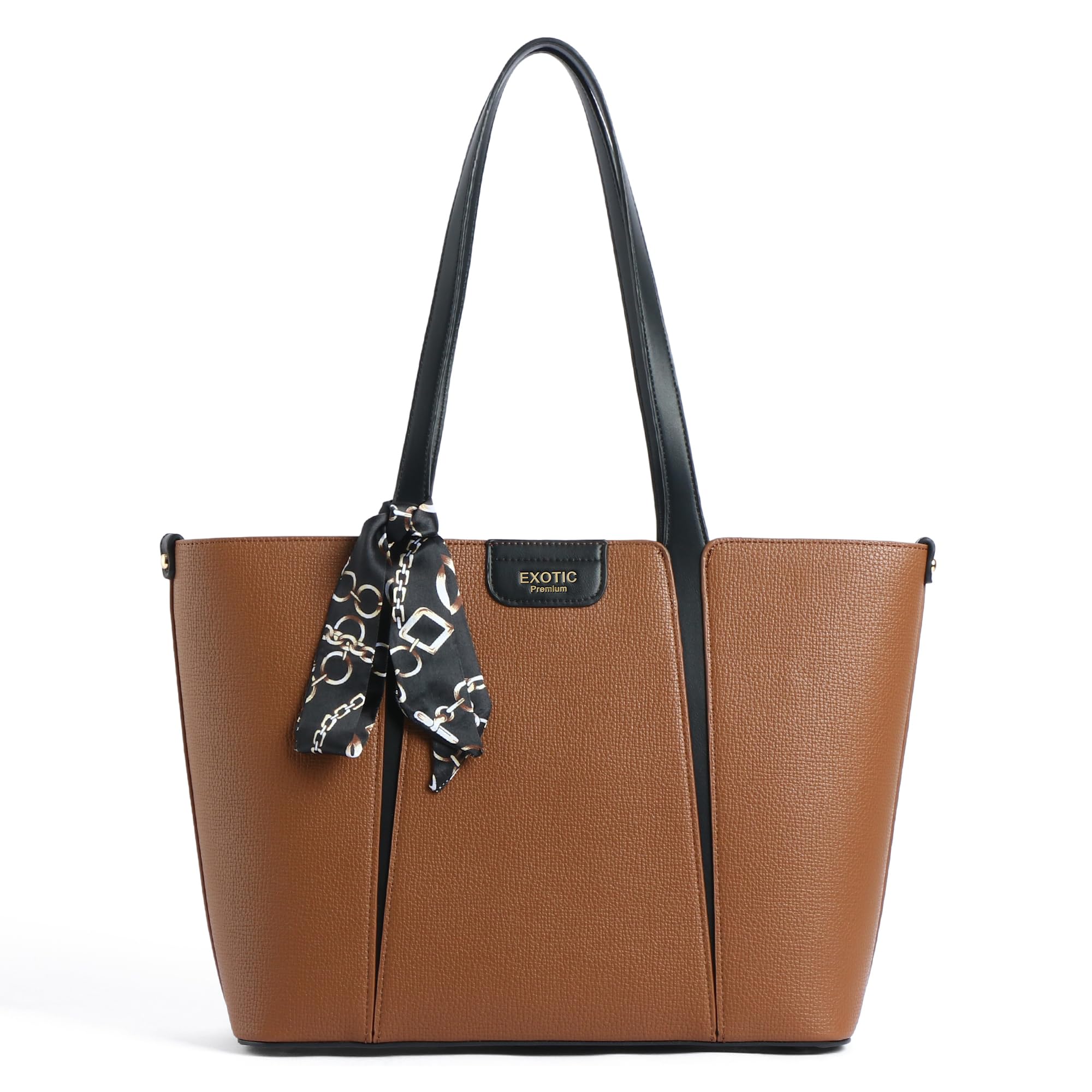 Premium Elvora Strand Structured Tote Bag with Textured Finish, Secure Zip Closure and Spacious Interior-image-43