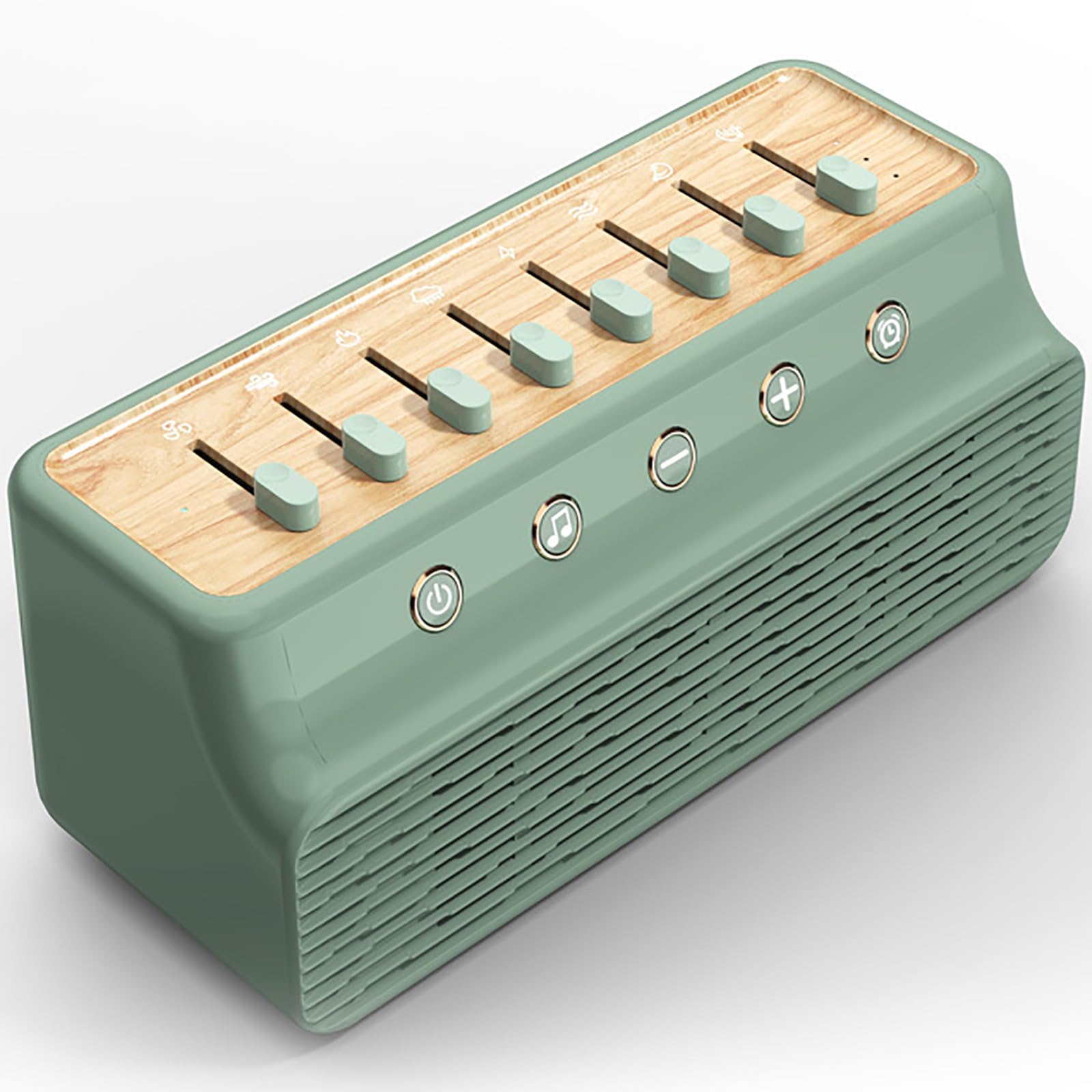 Máquina De Sonido para Dormir, Máquina De Ruido Blanco, con 8 Sonidos De La Naturaleza, Bluetooth 5.0, Temporizador De 3 Velocidades, Ambiente Relajante para Reducir La Presión