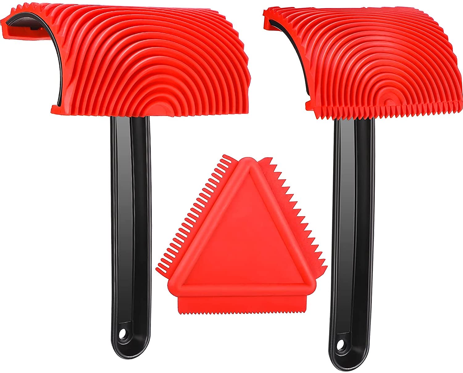 Wood Graining Tool Set - DIY Grain Painting Set for Household Wall Room Art Paint Decoration - Rubber Empaistic Wood Texture Tool