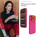 YATWIN Silicone Case for iPhone 17 Pro Max, Soft-Touch, Shockproof, DustProof, Antiskid Phone Cover for Apple iPhone 17 Pro Max - Magenta gallery image