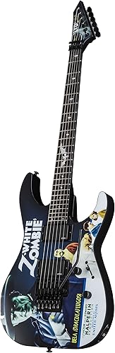 ESP LTD KH-WZ Signature Series Kirk Hammett White Zombie Guitarra eléctrica con estuche