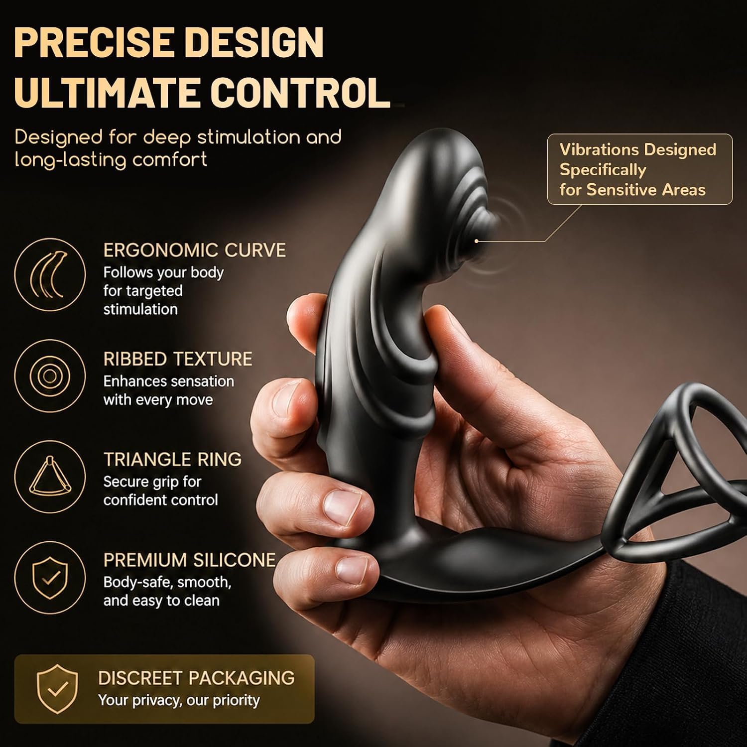 Vibratore Anale Sex Toy Uomo, Vibratore con APP Telecomando, Massaggiatore Prostatico Vibratore per Uomo con 10 Modalità di Vibrazione e 10 Modalità di Oscillazione, Toys Sessuali per Uomini