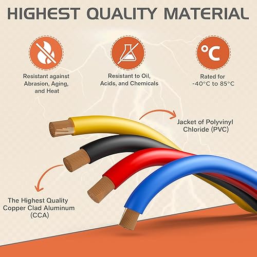 Miniatura 3 de Best Connections Audiopipe - Cable trenzado con revestimiento de cobre para automóvil (calibre 16, rollo de 100 pies, negro)