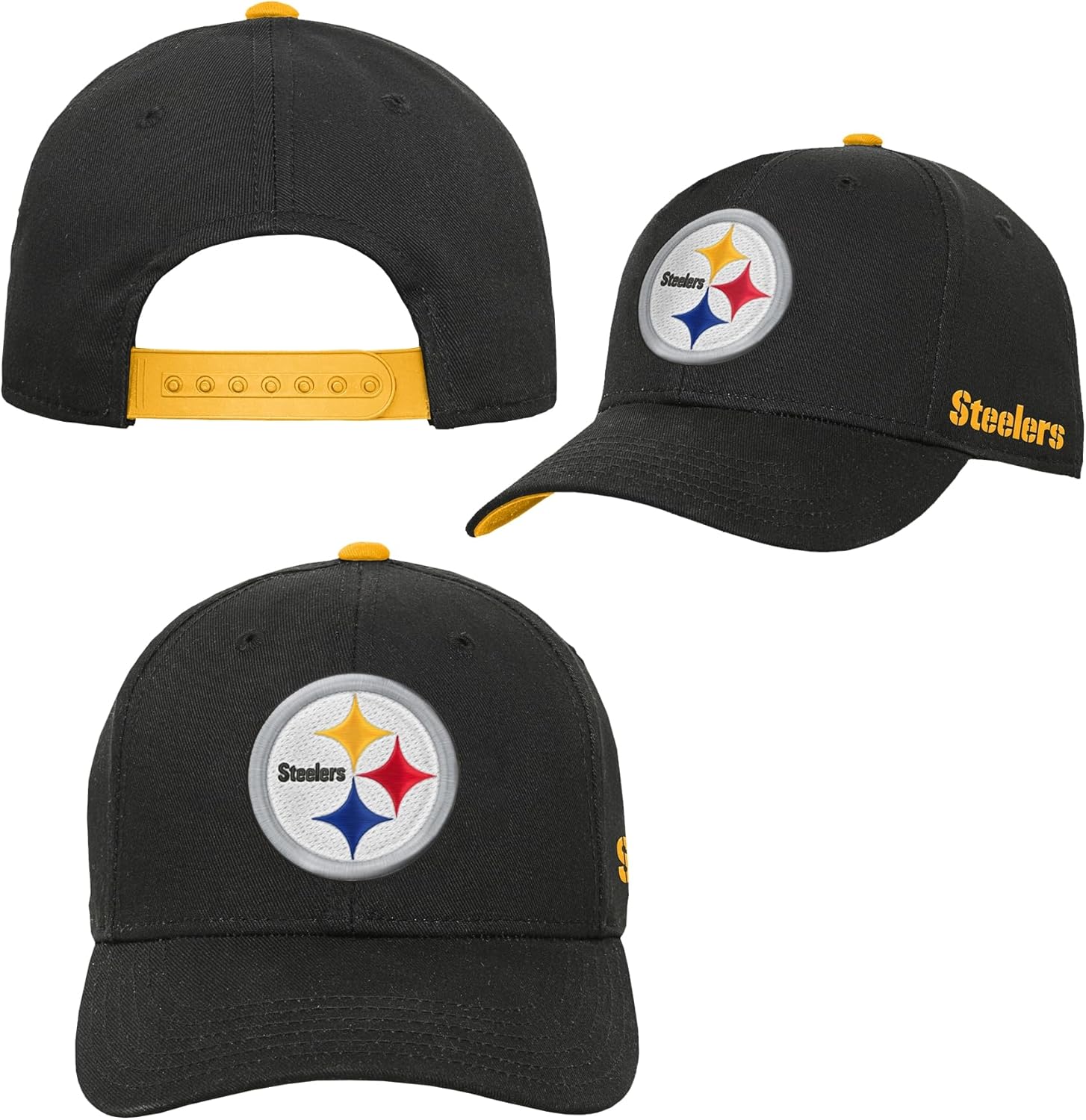 NFL Kids Youth 8-20 Official Primary Logo Wordmark Adjustable Snapback Hat Cap One Size - Image 4