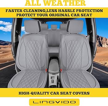 Amazon.com: LINGVIDO Car Seat Covers – Premium Nappa Leather Full