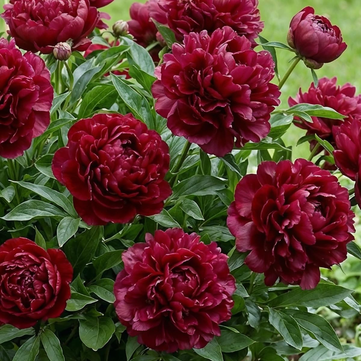 Pfingstrosen Pflanzen Winterhart Red Dark Passion - 1 Wurzel - Päonien Hybride - Mehrjährige Staude - Pflanzen aus Holland für Garten und Topf (kein Samen, Zwiebeln, nicht künstlich)