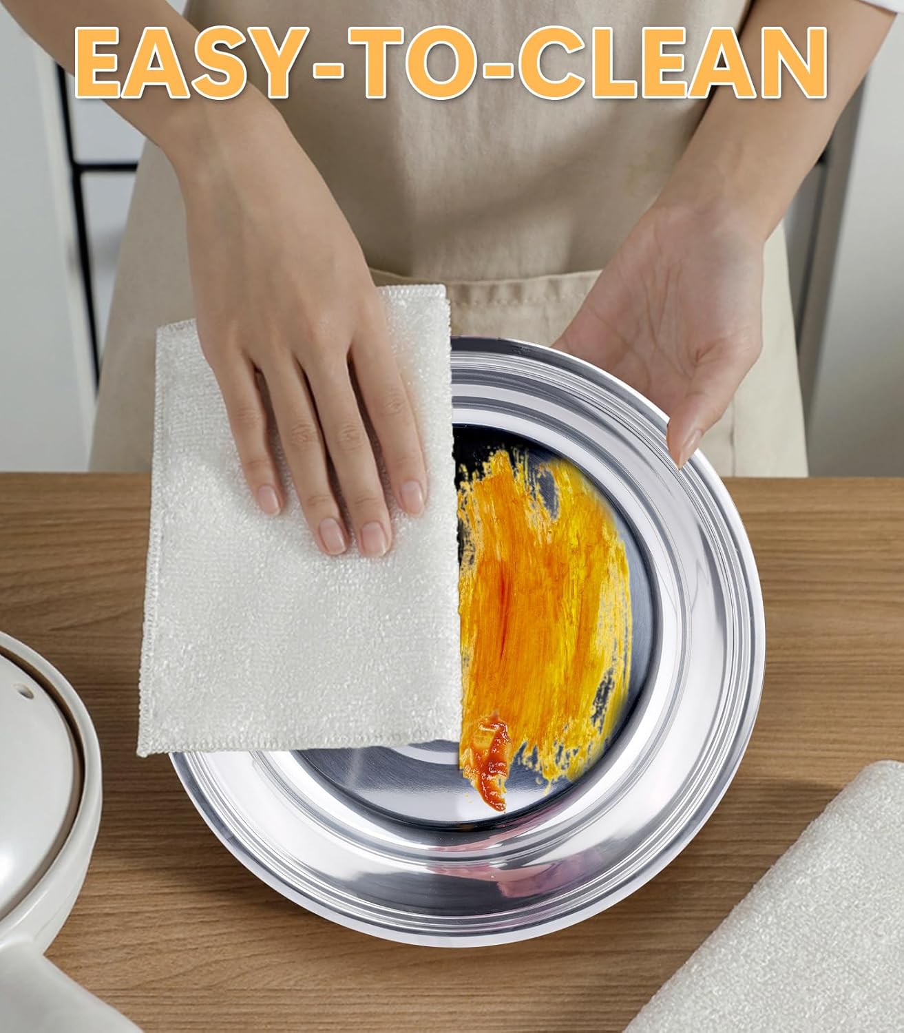 Chafing Dishes for Buffet 4 Pack, 6QT Round Chafing Dish Buffet Set Stainless Steel Buffet Food Warmers Set for Catering Events Party Dinner with Complete Set, Gold and Silver Chafing Dishes for Party - Image 8