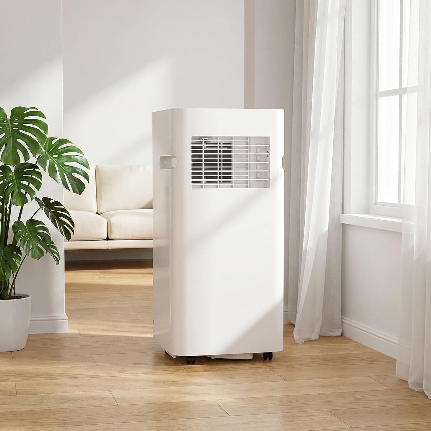 Condizionatore Portatile 12000BTU Silenzioso con Timer e Telecomando per Camere, Spina UK a 3 Pin e Adattatore Inclusi, Raffreddamento Energet, Style 4, 7000 BTU