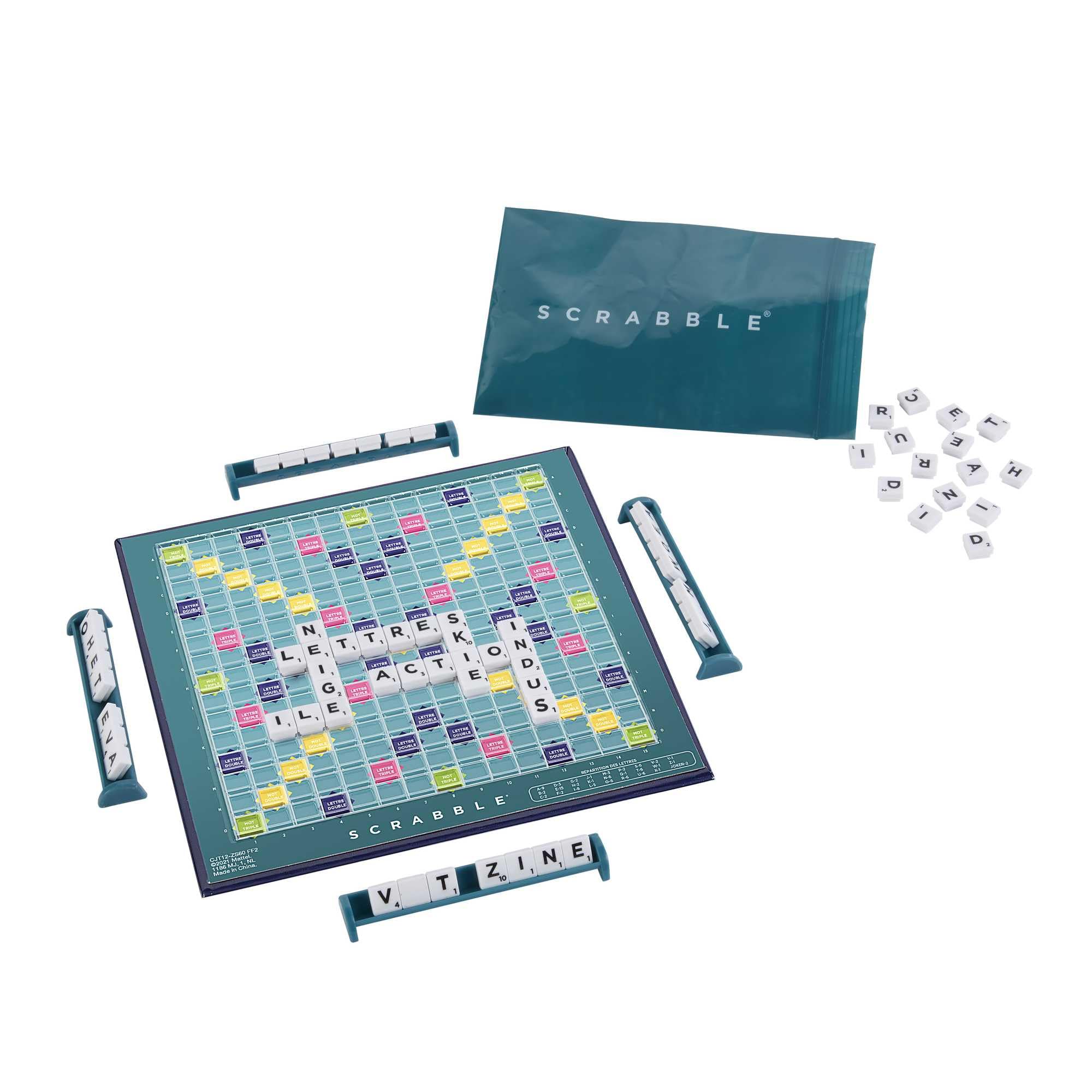 Mattel Games Scrabble Travel, Versione: Francese, CJT12