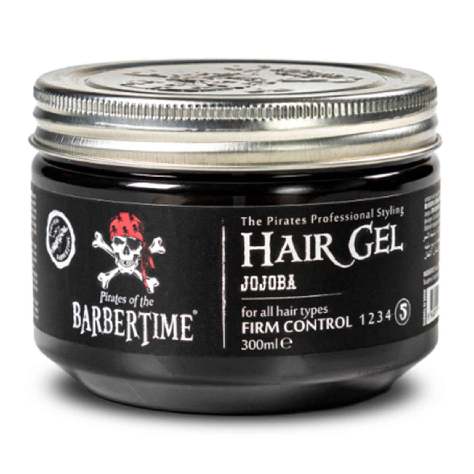 BARBERTIME Hair Styling Gel, White, 300 ml (Pack of 1)