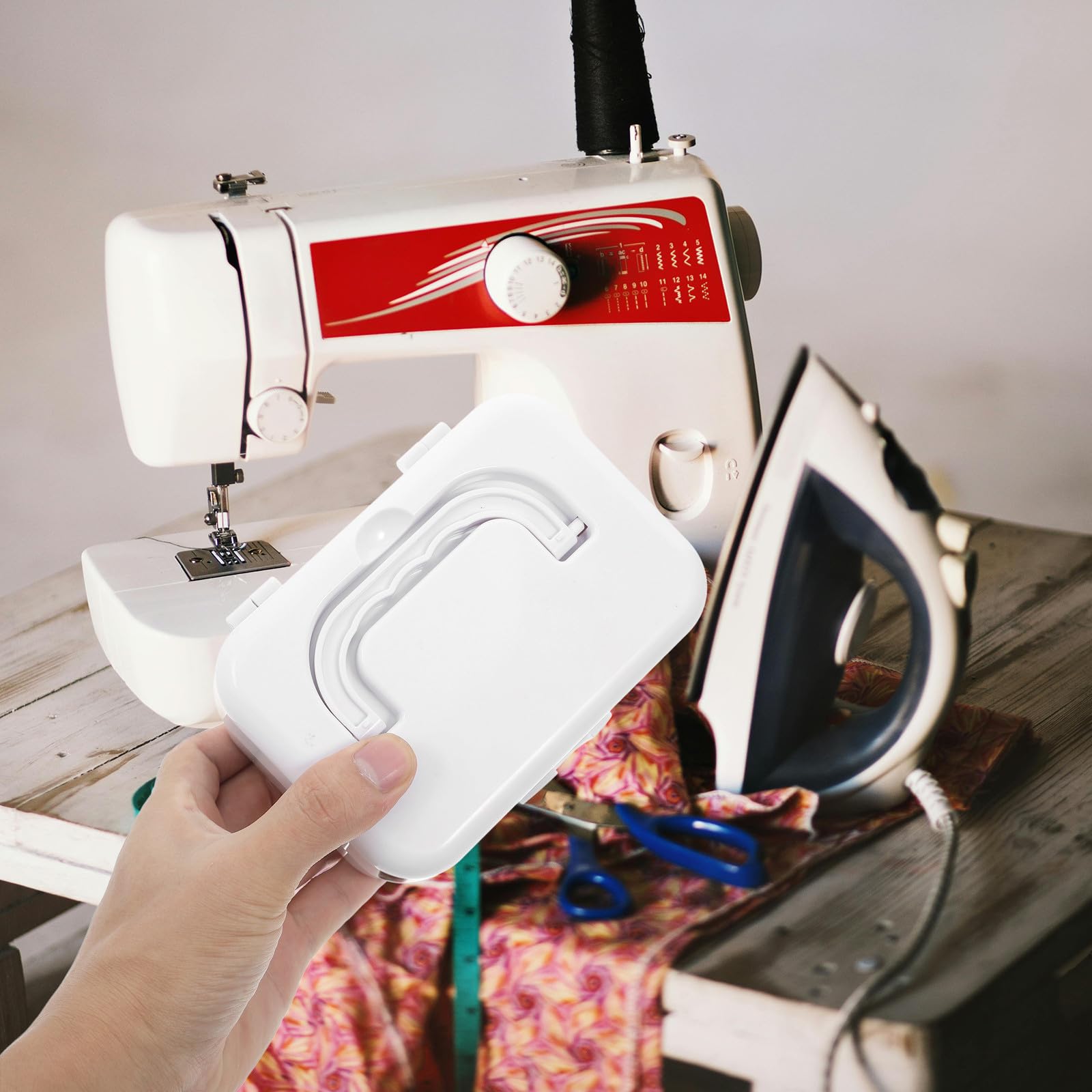 Bobinadora de Hilo Eléctrica Portátil para Crochet y Costura