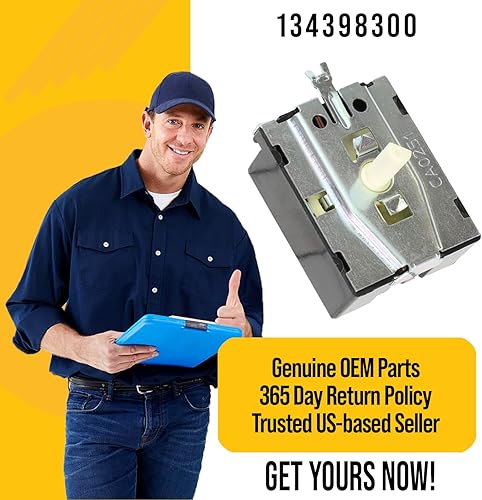 Miniatura 6 de Interruptor de arranque giratorio mejorado 134398300  Compatible con secadora Kenmore Frigidaire  Sustituye a AP3838344 AH975832 EA975832 PS975832
