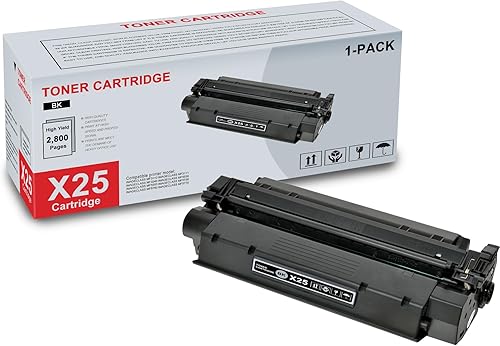 Paquete de 1 cartucho de tóner negro X25 8489A001 de alto rendimiento compatible con CRGX25 X25 Reemplazo para impresora Canon imageCLASS MF3110