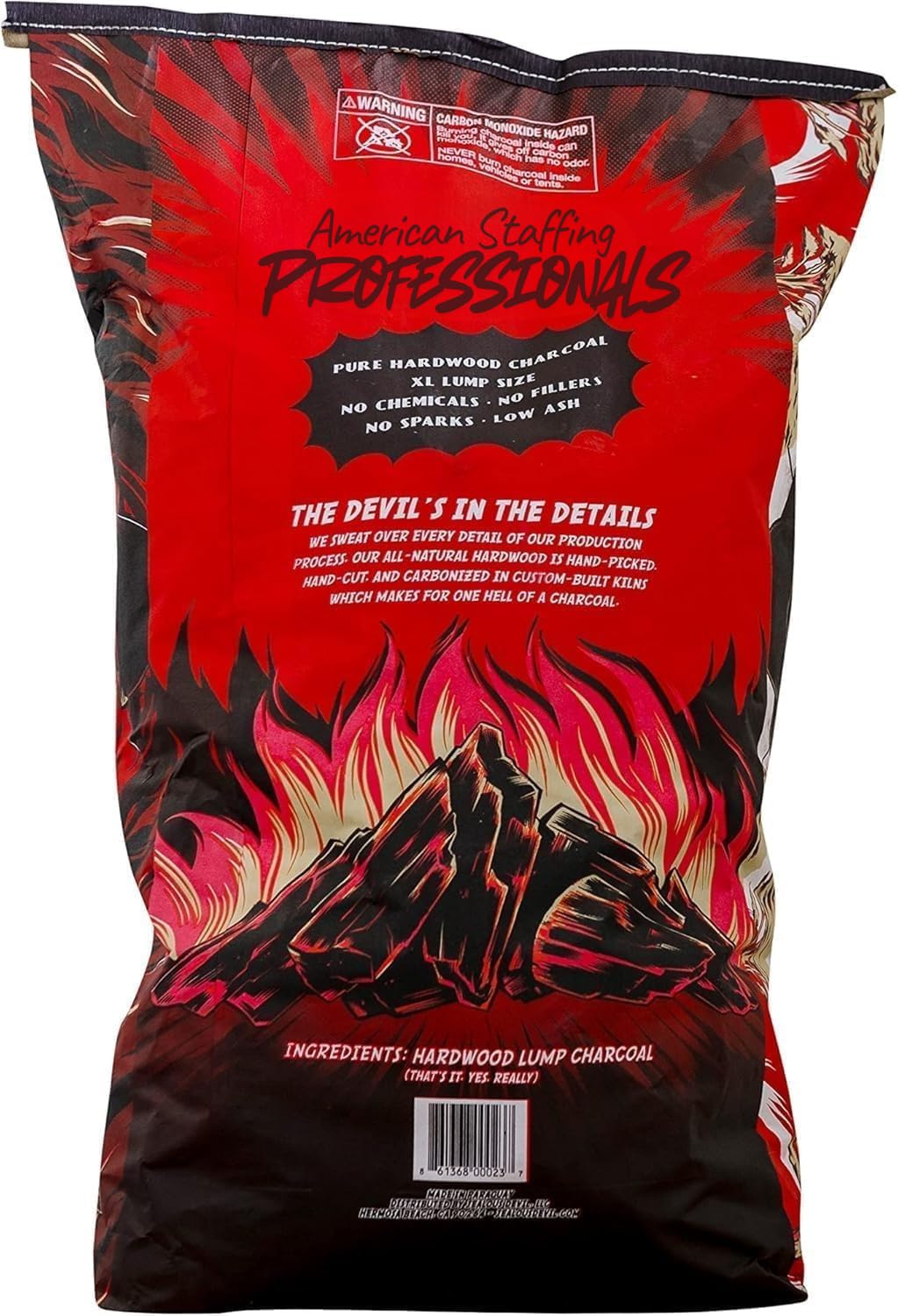 Charcoal XL Lump 20 lbs – All Natural Hardwood Chunks for Grilling & Smoking – High Heat Output Over 1170°F – Long Burning, Low Ash, 100% Natural BBQ Charcoal for Outdoor Cooking & Smokers