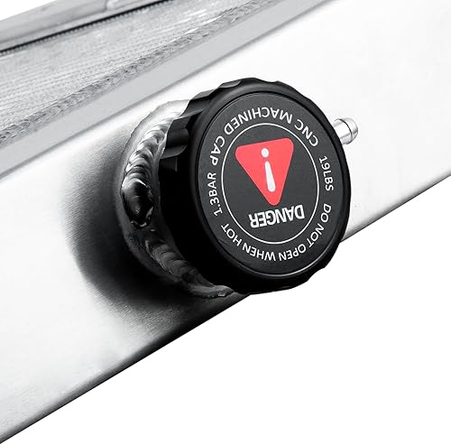 Miniatura 5 de KUUHLERSAT Radiador completo compatible con Ford Van E-150 E-250 E-350 5.0L 5.8L, 4 filas de radiadores de aluminio de 4 filas, radiadores de flujo